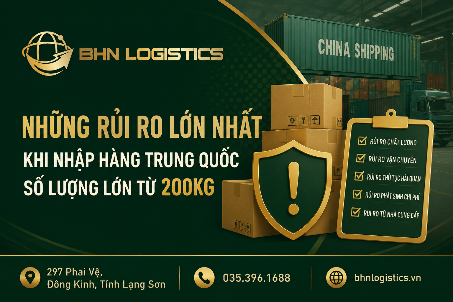 Rủi ro khi nhập hàng Trung Quốc số lượng lớn