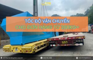 Tốc độ vận chuyển Trung Việt nhập hàng Trung Quốc