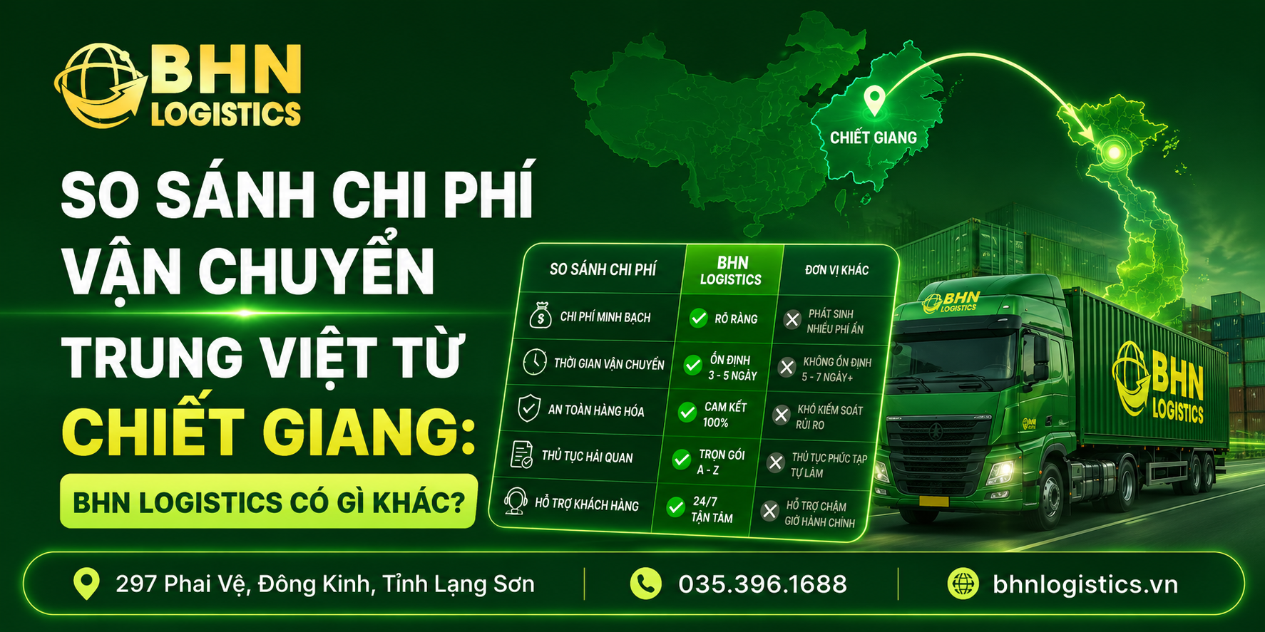 So sánh chi phí nhập hàng Trung Quốc từ Chiết Giang