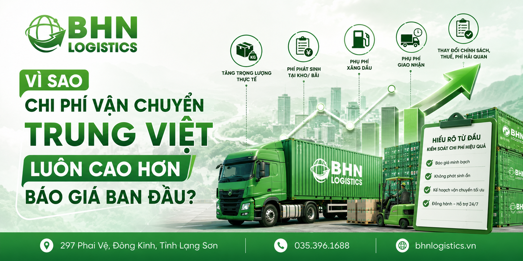Vận chuyển Trung Việt vì sao chi phí cao hơn báo giá ban đầu