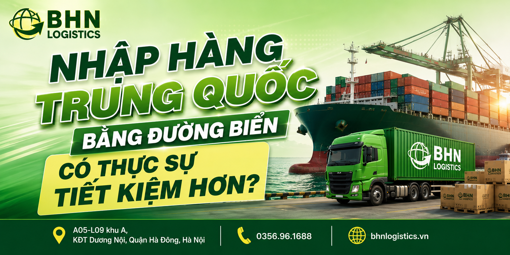 Nhập hàng Trung Quốc bằng đường biển có thực sự tiết kiệm hơn?