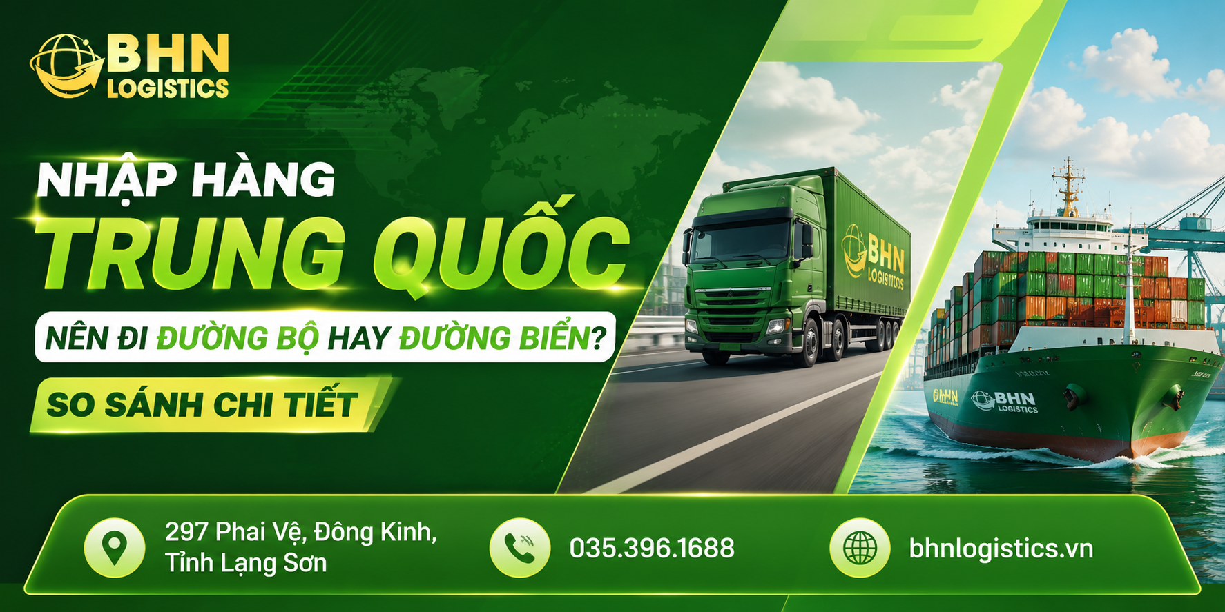 Nhập hàng Trung Quốc nên đi đường bộ hay đường biển?