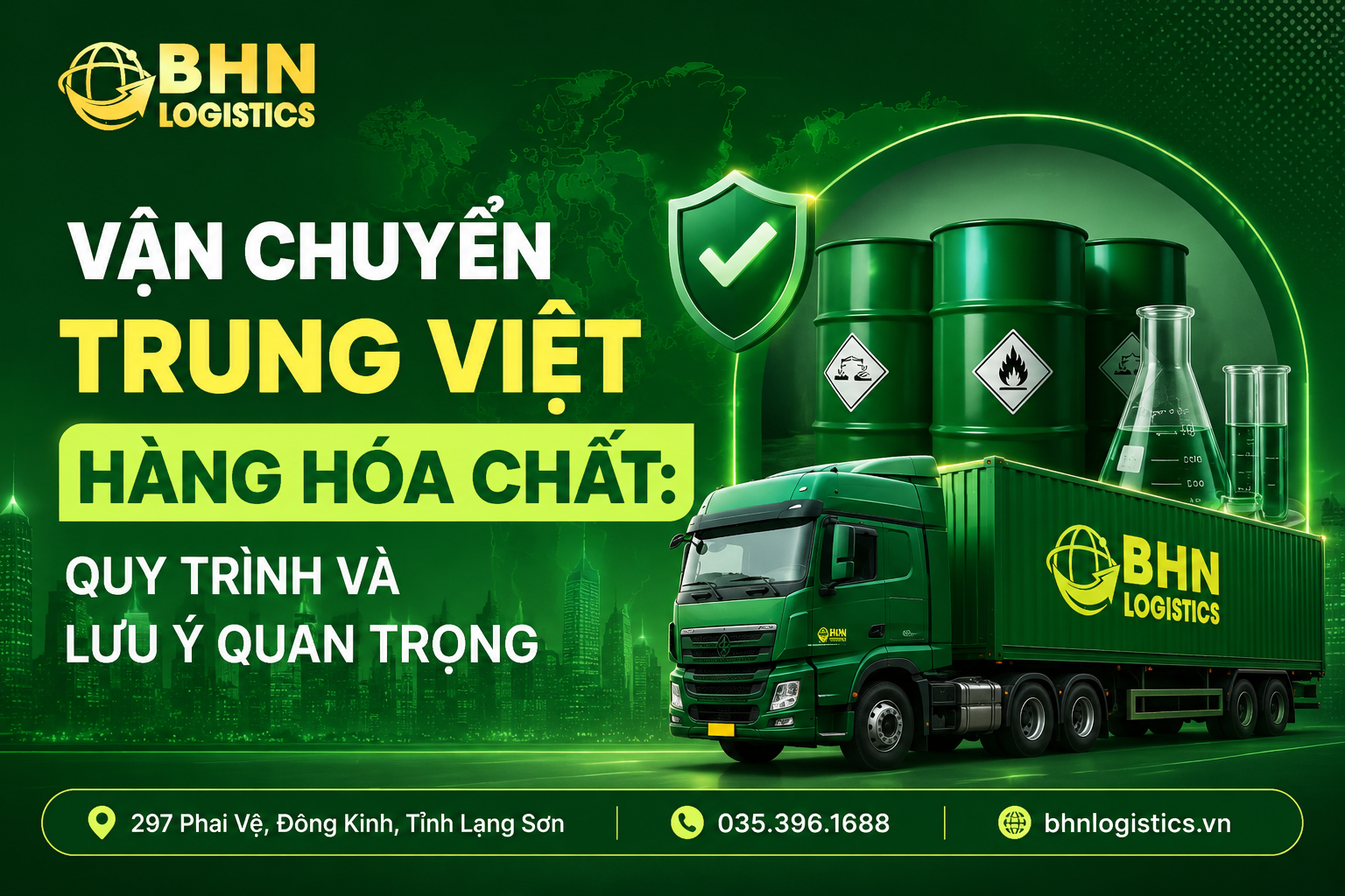 Vận chuyển Trung Việt hàng hóa chất cần lưu ý gì?
