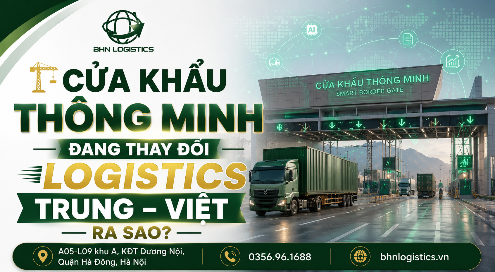Vận chuyển Trung Việt đang thay đổi khi mô hình cửa khẩu thông minh từng bước được triển khai.