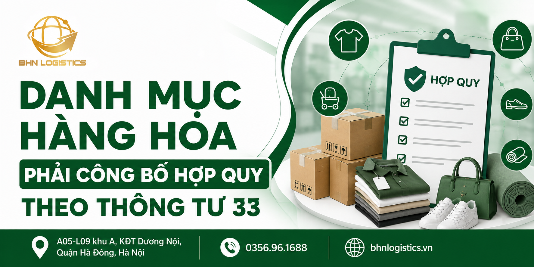 Danh mục hàng hóa phải công bố hợp quy theo Thông tư 33