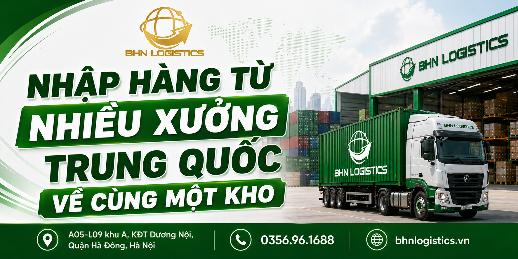 Nhập hàng từ nhiều xưởng Trung Quốc về cùng một kho giúp doanh nghiệp dễ kiểm soát đơn hàng và lịch vận chuyển.