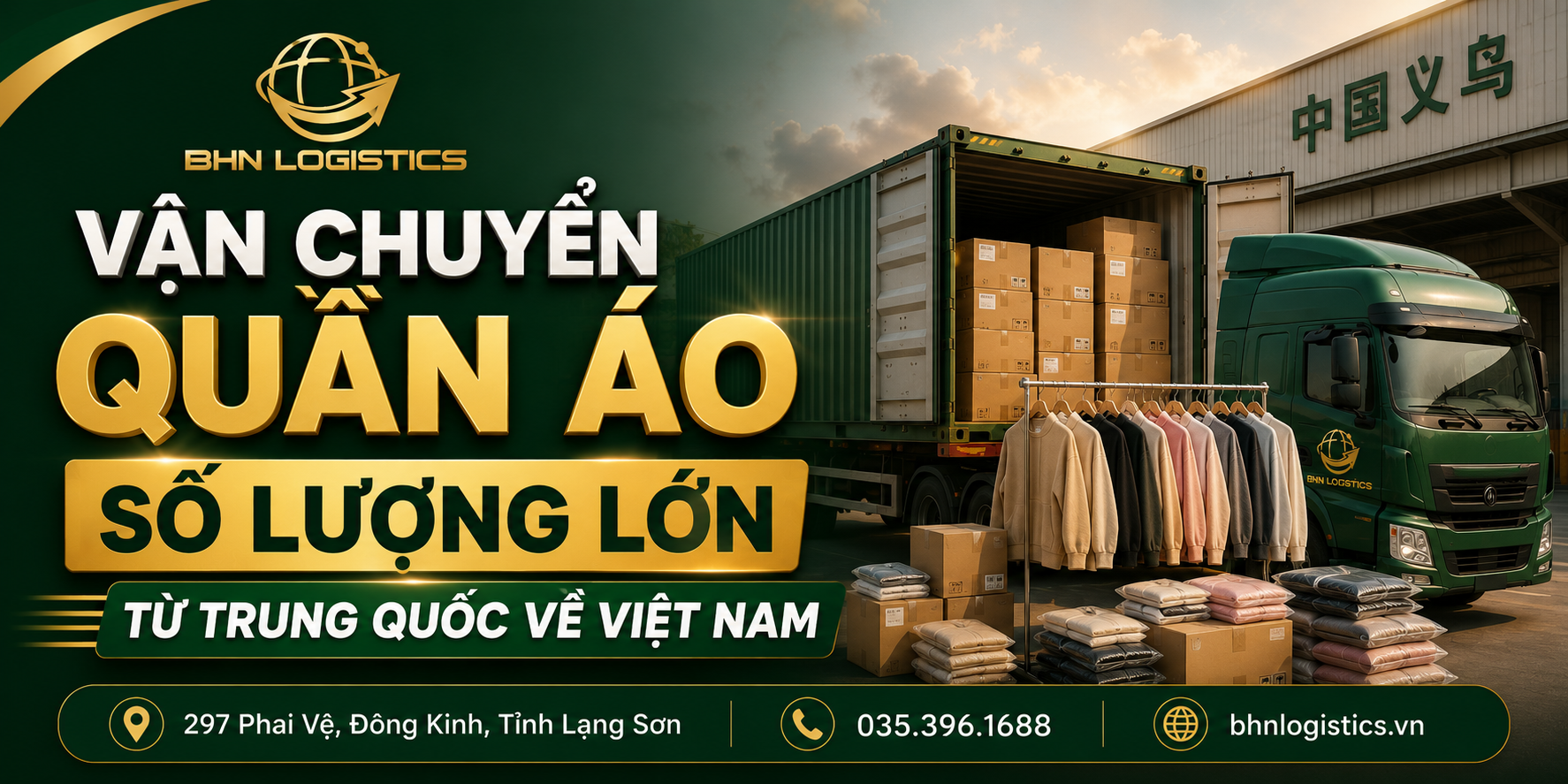 Vận chuyển quần áo cần tổ chức gom hàng và tập kết từ nhiều nhà cung cấp.