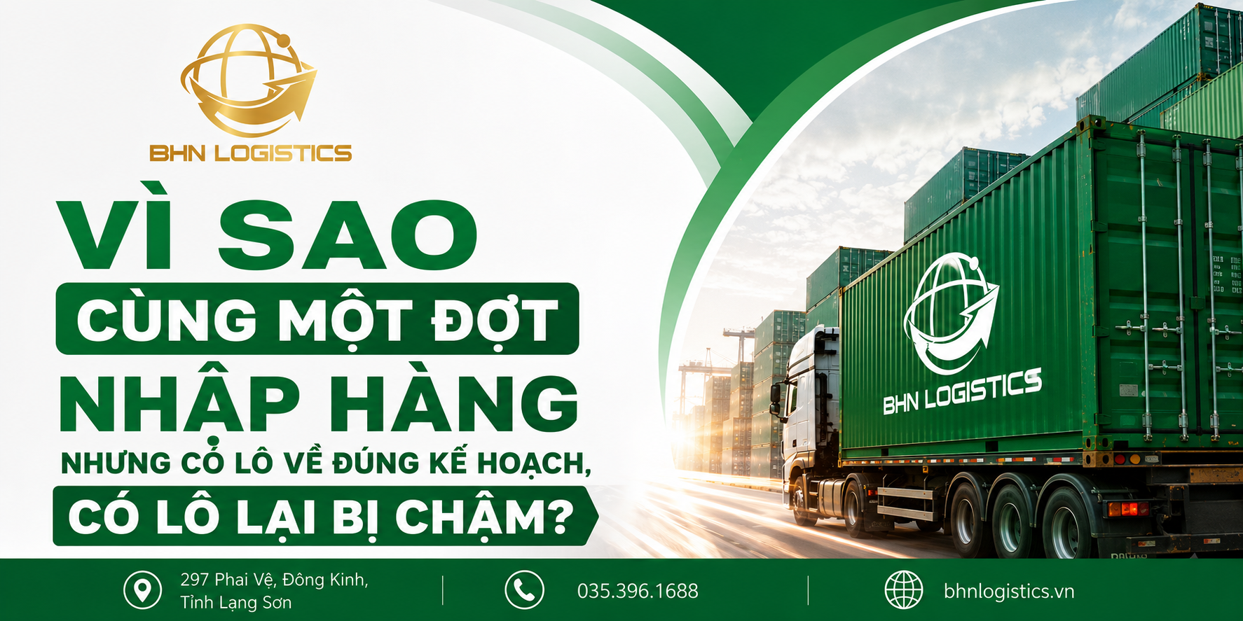 Vận chuyển Trung Việt có thể khiến các lô hàng về lệch kế hoạch dù được đặt cùng thời điểm.