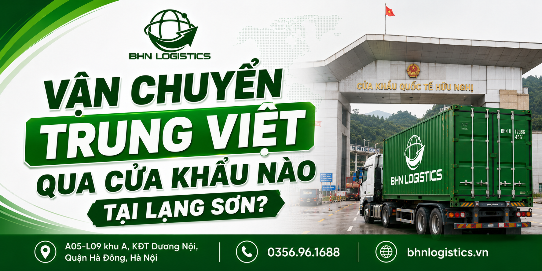 Vận chuyển Trung Việt qua cửa khẩu nào? Hữu Nghị là một trong những tuyến hàng hóa quan trọng.