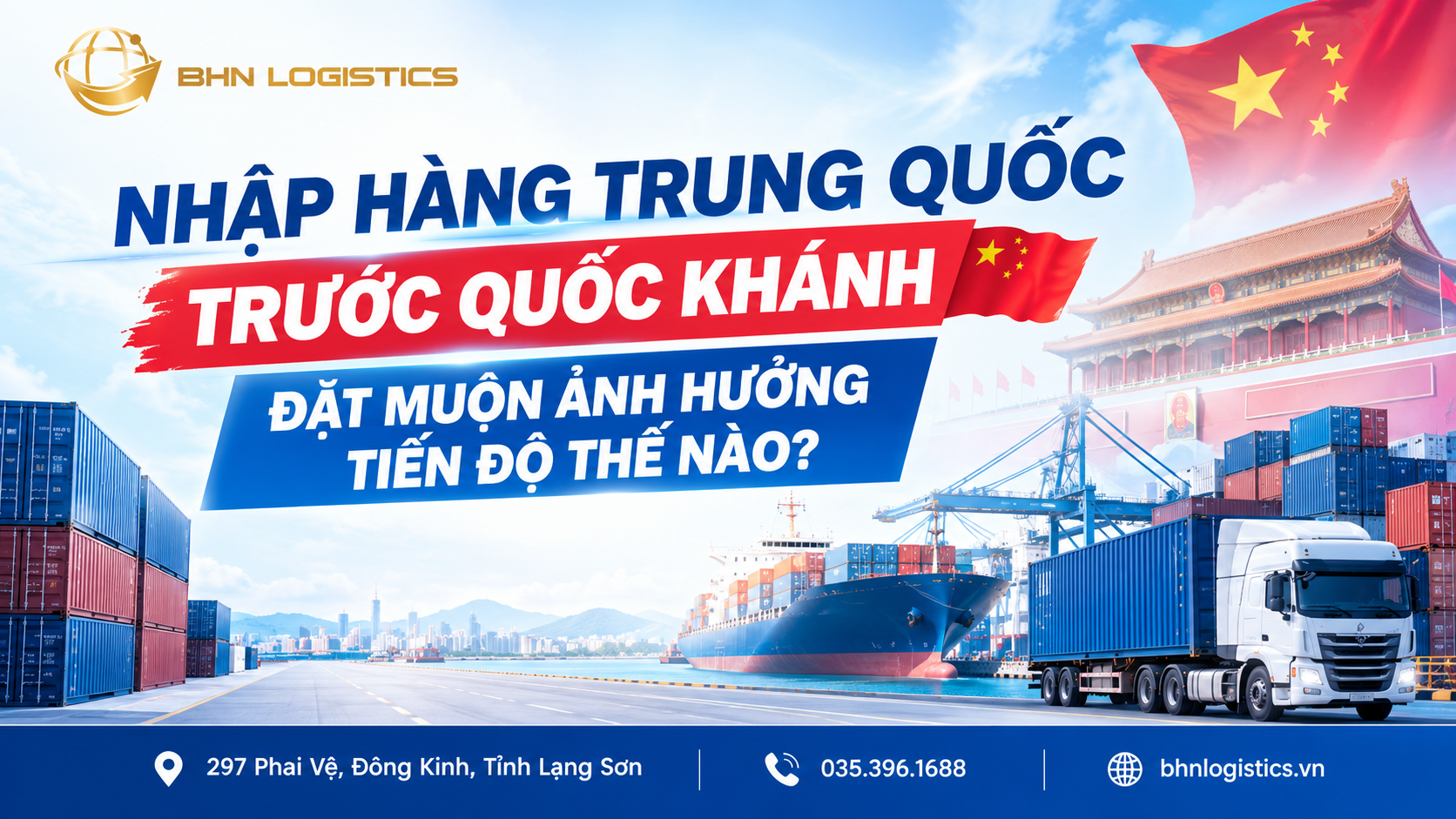 Nhập hàng Trung Quốc trước Quốc khánh cần chủ động đặt hàng