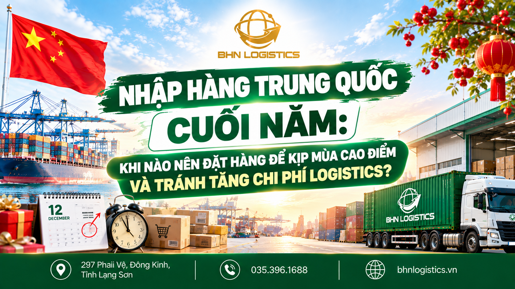 Nhập hàng Trung Quốc cuối năm cần chủ động kế hoạch đặt hàng