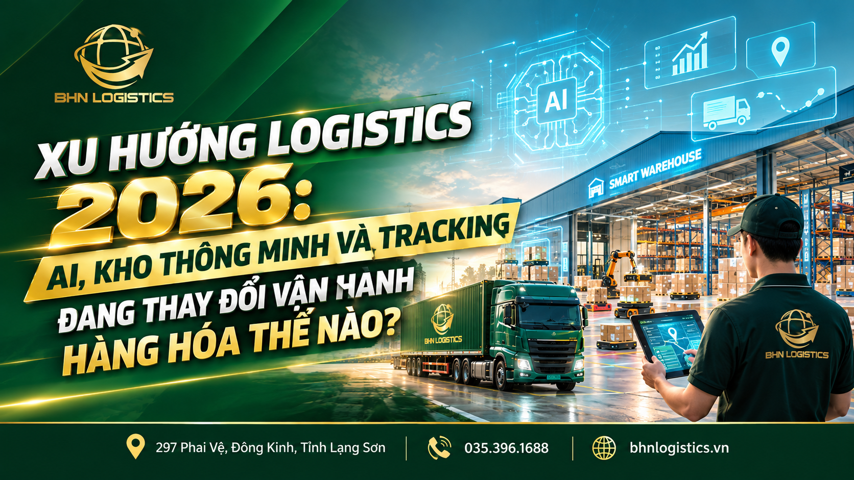 Logistics 2026 ứng dụng AI vào lập kế hoạch và điều phối chuỗi vận chuyển