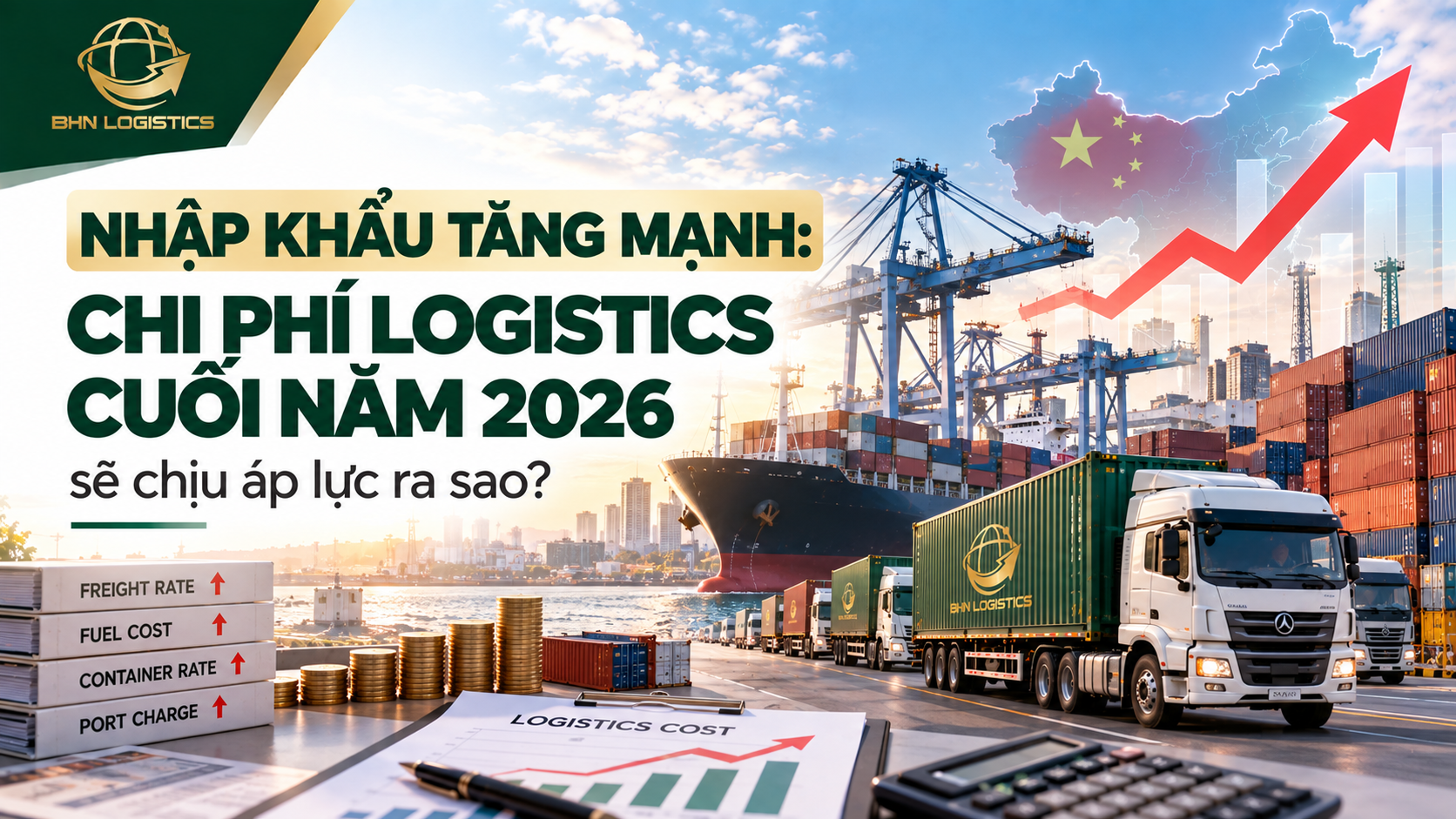Chi phí logistics 2026 khi nhập khẩu tăng mạnh