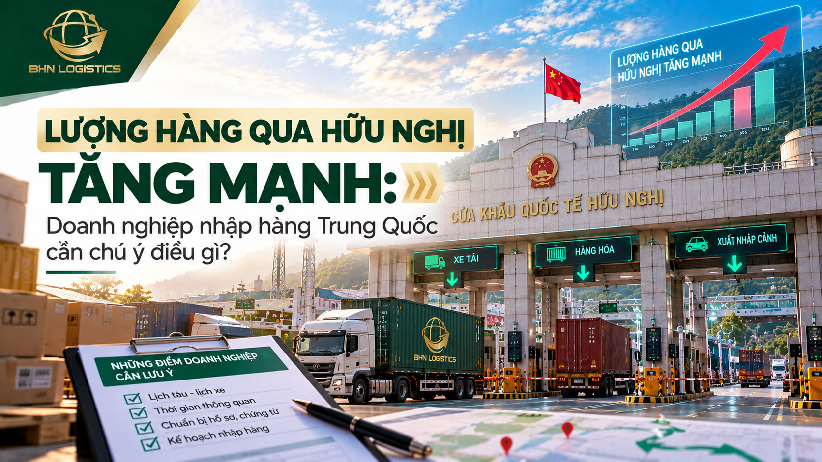 Nhập hàng Trung Quốc qua cửa khẩu Hữu Nghị